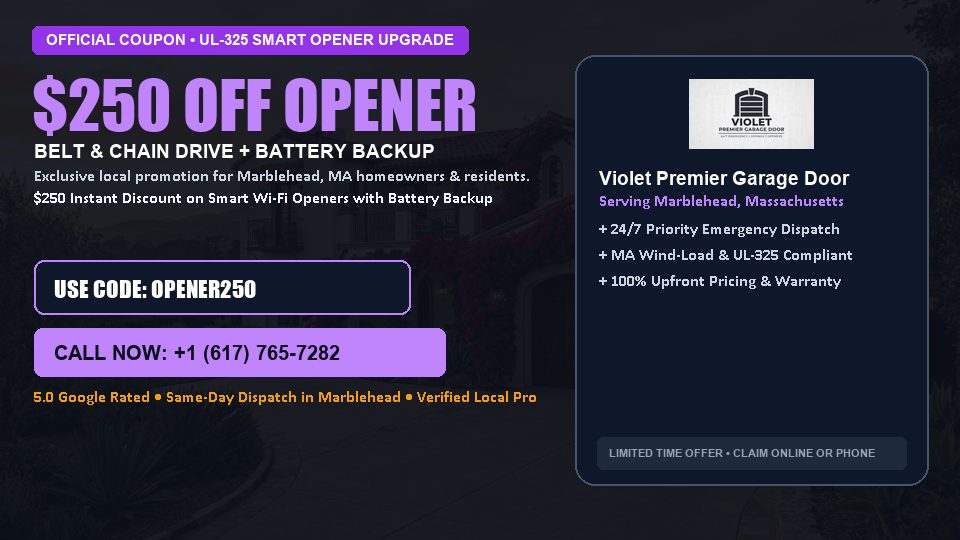 Violet Premier Garage Door $250 OFF Premium LiftMaster Opener Installation