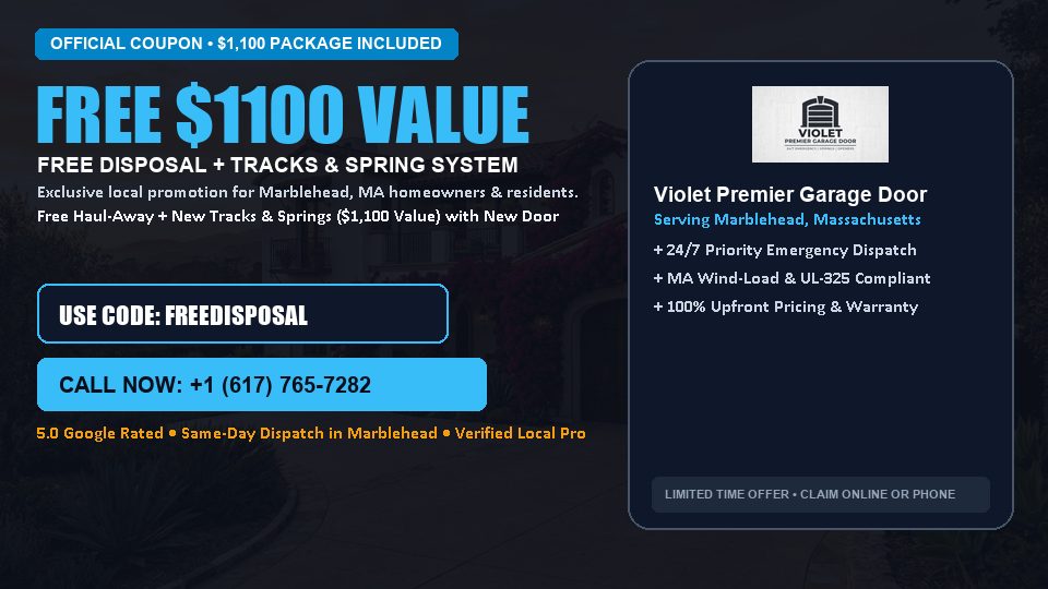 Violet Premier Garage Door FREE Haul-Away & Heavy-Duty Tracks with New Door